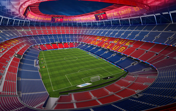 Camp Nou đang là sân vận động đẹp nhất Châu Âu